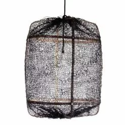 Ay Illuminate Hanglamp Z5 Zwart Sisal Net ø42x57cm
