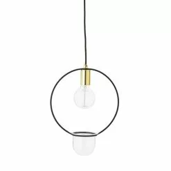 Bloomingville Hanglamp Gold Finish Glas -LAMPEN Winkel bloomingville hanglamp gold finish glas 1