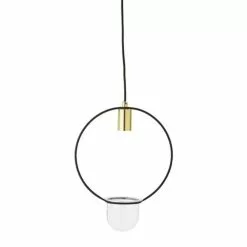 Bloomingville Hanglamp Gold Finish Glas -LAMPEN Winkel bloomingville hanglamp gold finish glas 2