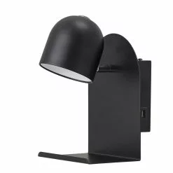Bloomingville Wandlamp LED Metaal - Zwart