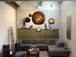 Graypants Sun32 Hanglamp Bruin Karton Ø81x75cm -LAMPEN Winkel graypants sun32 hanglamp bruin karton 81x75cm 2