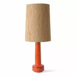 HKliving Retro Stone Lampenvoet - Rood -LAMPEN Winkel hkliving retro stone lampenvoet rood 2