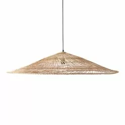 LAMPEN Winkel -LAMPEN Winkel hkliving rieten hanglamp triangle xl naturel 1