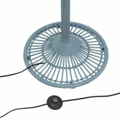 HKliving Wicker Palm Vloerlamp - Grijs/blauw -LAMPEN Winkel hkliving wicker palm vloerlamp grijs blauw 3
