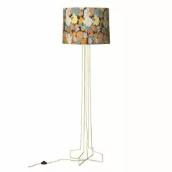 HKliving Wire Vloerlamp Metaal - Messing