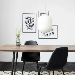 House Doctor Ball Hanglamp Wit Glas -LAMPEN Winkel house doctor ball hanglamp wit glas 2