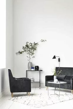 House Doctor Club Wandlamp Zwart Metaal Messing -LAMPEN Winkel house doctor club wandlamp zwart metaal messing 2