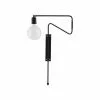 House Doctor Swing Wandlamp Zwart Metaal Messing