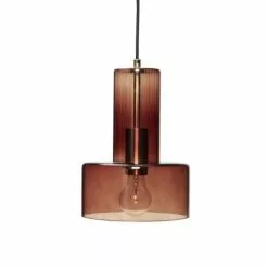 Hubsch Hanglamp Glas - Bruin