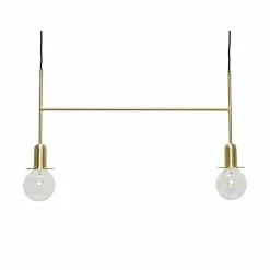 Hubsch Hanglamp Messing Met Twee Lichtbronnen