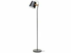Hubsch Vloerlamp Zwart Messing 25x36xh140cm