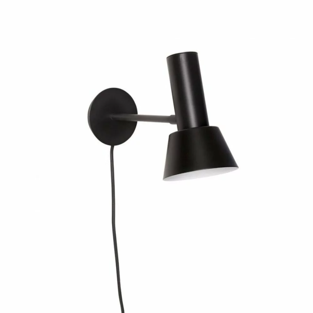 Hubsch Wandlamp Metaal Zwart 1 Hubsch Wandlamp Metaal Zwart
