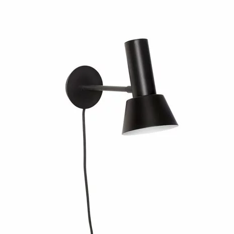 Hubsch Wandlamp Metaal Zwart 2 Hubsch Wandlamp Metaal Zwart - Afbeelding 2