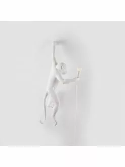 Seletti Monkey Lamp Hanging Left - Wit -LAMPEN Winkel seletti monkey lamp hanging left wit 1