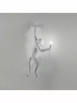 Seletti Monkey Lamp Hanging Left - Wit -LAMPEN Winkel seletti monkey lamp hanging left wit 2
