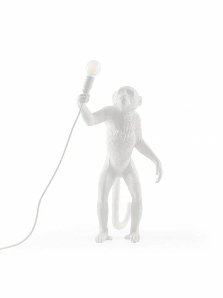 Seletti Monkey Lamp Standing - Wit 1 Seletti Monkey Lamp Standing - Wit