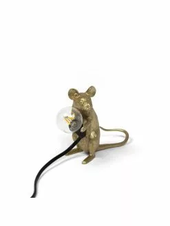 Seletti Mouse Lamp Mac - Goud -LAMPEN Winkel seletti mouse lamp mac goud 7