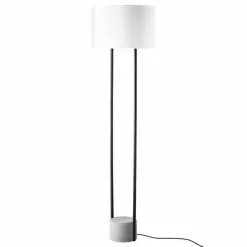 Beliani REMUS - Staande Lamp-Wit-Metaal, Beton