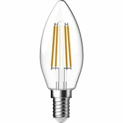 Gp Led Lamp E14 5W 470Lm Kaars Filament Dimbaar