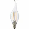 BES LED LED Lamp - Kaarslamp - Filament Flame - E14 Fitting - 4W - Warm Wit 2700K