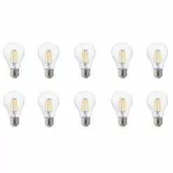 BES LED LED Lamp 10 Pack - Filament - E27 Fitting - 4W - Natuurlijk Wit 4200K
