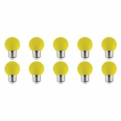 BES LED LED Lamp 10 Pack - Romba - Geel Gekleurd - E27 Fitting - 1W