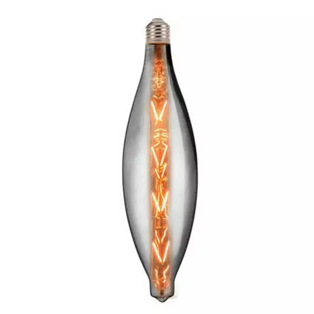 BES LED LED Lamp - Design - Elipo - E27 Fitting - Titanium - 8W - Warm Wit 2400K 1 BES LED LED Lamp - Design - Elipo - E27 Fitting - Titanium - 8W - Warm Wit 2400K