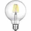 BES LED LED Lamp - Filament - Trion Globin XL - E27 Fitting - 8W - Warm Wit 2700K - Dimbaar - Transparent Helder - Glas