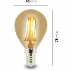 BES LED LED Lamp 10 Pack - Facto - Filament Bulb - E14 Fitting - 4W - Warm Wit 2700K -LAMPEN Winkel 2554237 4c060097