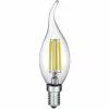 BES LED LED Lamp - Kaarslamp - Filament - Trion Kirza - 4W - E14 Fitting - Warm Wit 2700K - Dimbaar - Transparent Helder - Glas