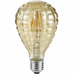 BES LED LED Lamp - Filament - Trion Topus - 4W - E27 Fitting - Warm Wit 2700K - Amber - Aluminium