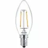PHILIPS - LED Lamp Filament - Classic LEDCandle 827 B35 CL - E14 Fitting - 2W - Warm Wit 2700K Vervangt 25W