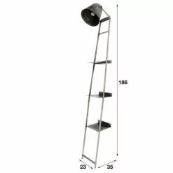 Livin24 Industriële Wandrek Lamp Tyron Oud Zilver. -LAMPEN Winkel 3238337 a1ce17a2