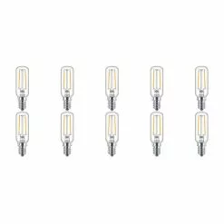 PHILIPS - LED Lamp 10 Pack - CorePro Tube Filament 827 T25L - E14 Fitting - 2.1W - Warm Wit 2700K Vervangt 25W