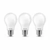 Philips LED Lamp - E27 Mat - 60W - Warm Wit Licht - 3 Stuks