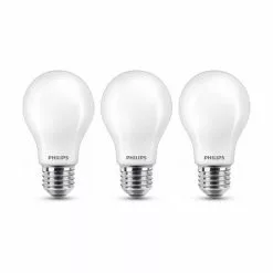 Philips LED Lamp - E27 Mat - 60W - Warm Wit Licht - 3 Stuks