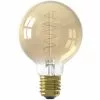 CALEX - LED Lamp - Globe - Filament G80 - E27 Fitting - Dimbaar - 4W - Warm Wit 2100K - Goud