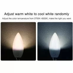 MI LIGHT Mi-Light MiBoxer - LED Lamp - Smart Kaarslamp - Wifi LED - Slimme LED - 4W - E14 Fitting - RGB+CCT - Aanpasbare Kleur - -LAMPEN Winkel 3360620 3231594e