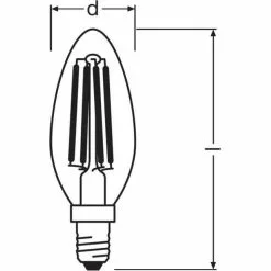 OSRAM LED-lamp Flame Helder Filament - 4 W = 40 W - E14 - Warm Wit -LAMPEN Winkel 3443992 fca3c6f2