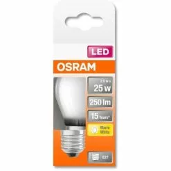 OSRAM Bolvormige Matglazen LED-lamp - 2.5W Equivalent 25W E27 - Warm Wit