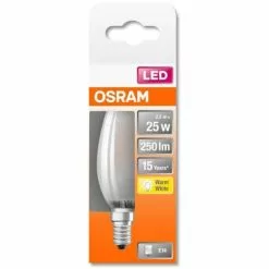 OSRAM LED Flame Matglazen Lamp - 2,5 W = 25 W - E14 - Warm Wit -LAMPEN Winkel 3444128 28986d22