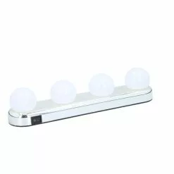 Grundig Make-Up Lamp - Make-Up Lamp Voor Spiegel - Hollywood Spiegel Lampen - 4x LED Helderwit - Werkt Op 4x AA (Excl)