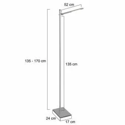 Mexlite Stekk Staande Lamp Staal -LAMPEN Winkel 3560943 f0a47efb