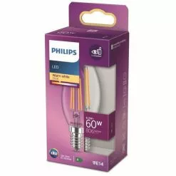 Philips LED-lamp Equivalent 60W E14 Warm Wit Niet-dimbaar, Glas
