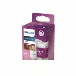 Philips LED-lamp Equivalent 50W GU10, Dimbaar, Glas, Set Van 2