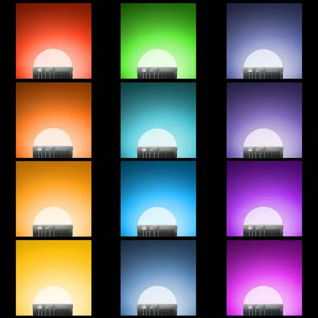 ECD GERMANY 10 X LED-lamp RGB E14 3W + Afstandsbediening 2 ECD GERMANY 10 X LED-lamp RGB E14 3W + Afstandsbediening - Afbeelding 2