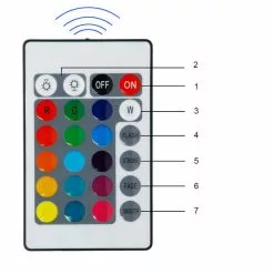 ECD GERMANY 10 X LED-lamp RGB E27 5W + Afstandsbediening -LAMPEN Winkel 3607484 872bf091