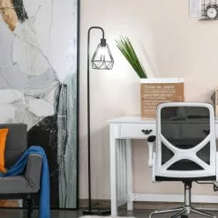 NiceGoodz Vloerlamp Industrieel - Lampen - Staande Lamp - Stalamp - Modern - Marmer / Zwart Ø25 X 152H Cm -LAMPEN Winkel 3723196 c3ce09f5