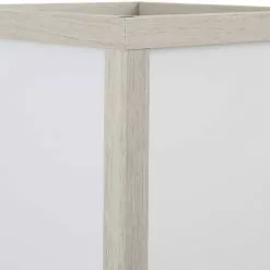 Zenzee Vloerlamp - Staande Lamp - Stalamp - Met Opbergruimte - 26L X 26B X 160H Cm - Wit/Eiken -LAMPEN Winkel 3738431 da1f3e78