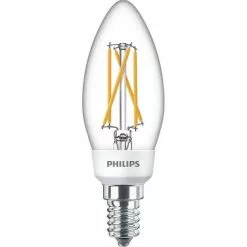 Philips LED SceneSwitch Filament Kaars Lamp - E14 5W 470lm 2200K+2500K+2700K 230...